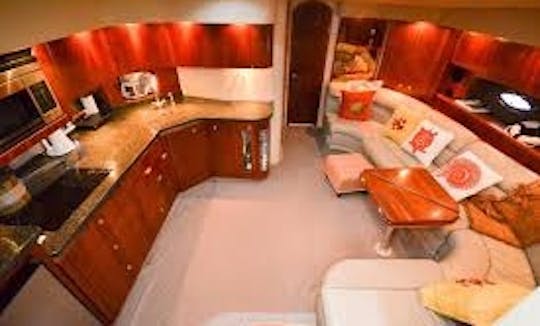 **VIP** Yacht Charter em um iate Formula de 53 pés com plataforma de natação hidráulica.