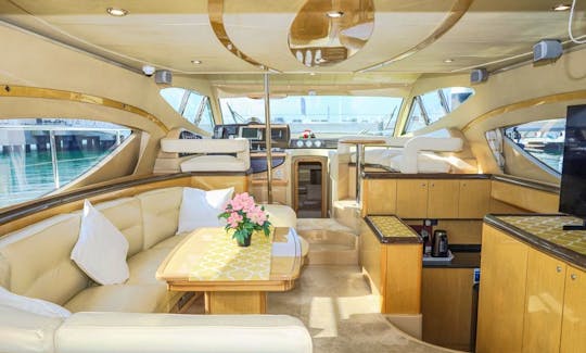 Rent our Luxurious Ferrati 55ft Yacht in Dubai