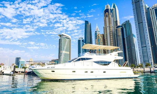 Rent our Luxurious Ferrati 55ft Yacht in Dubai