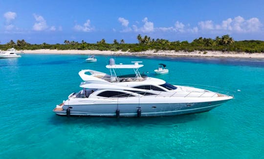 Full Day Sunseeker 66'  Luxury Yacht Charter - Icacos or Palomino