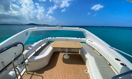 Full Day Sunseeker 66'  Luxury Yacht Charter - Icacos or Palomino