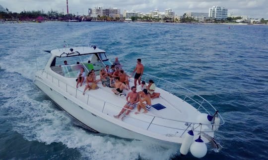 Charter this amazing Sea Ray 60 ft Yacht in CANCUN for up to20 guests   