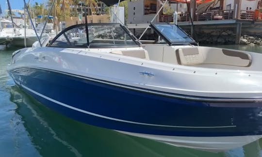 27' Bayliner Bowrider Blue with Bimini for Daily Trips in Cabo San Lucas!