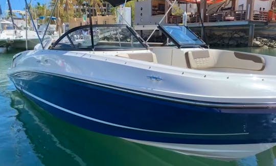 Bayliner Bowrider with Bimini for Daily Trips in Cabo San Lucas!