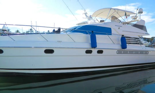 Fairline Squadron 60' Yacht for Charter in Puerto Vallarta, Mexico