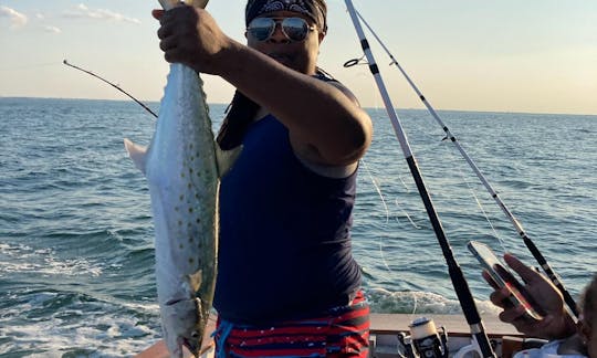 Summer trolling for Spanish Mackerel is always a BIG HIT!!