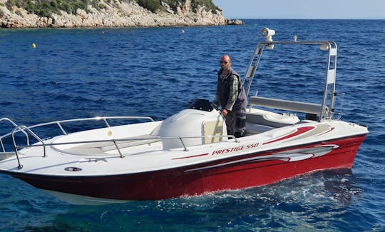 18' Volos Prestige Boat Rental in Agios Nikolaos