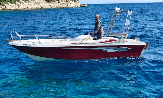 18' Volos Prestige Boat Rental in Agios Nikolaos
