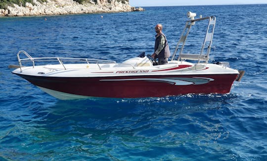 18' Volos Prestige Boat Rental in Agios Nikolaos