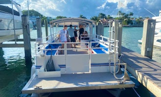 Captained Sightseeing Pontoon Rental in Miami Beach