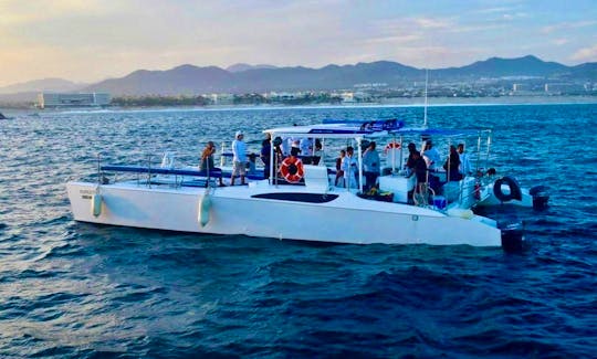 47' Custom Party Catamaran for Private Snorkeling and More in Cabo San Lucas