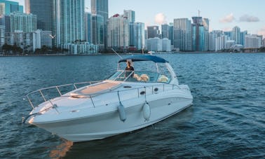 💥Sea Ray 37ft MotorYacht Best Rental in Miami for up to 12  peoples