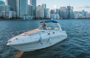 💥Sea Ray 37ft MotorYacht Best Rental in Miami for up to 12  peoples