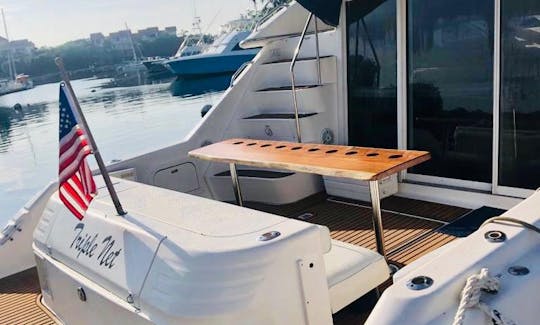 Beau et spacieux yacht Flybridge de 47 pieds à Tulum et Playa (tout compris)