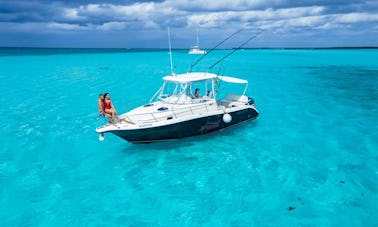 Century 34 Center Console for fishing, or visiting El Cielo Cozumel