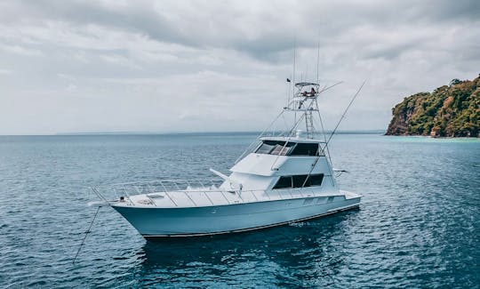 Hatteras Sportfisher 65ft Luxury Fishing Yacht for Charter in Jacó