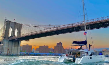 Enjoy Spacious Sailing with our Large Catamaran on the Beautiful Hudson River!