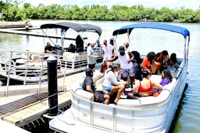 Party Barge 28ft Luxury Pontoon - Tritoon Boat in Miami!!