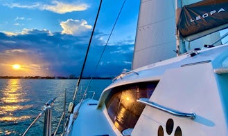 Smooth Harbor Sailing on Luxury Catamaran