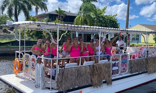This is the perfect boat to have a bachelorette party aboard!
