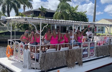 Tiki boat 25 passenger, bachelorette parties, birthdays, wedding, tours, sandbar, parties, we always have fun!