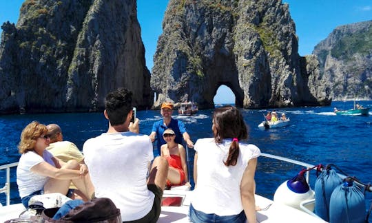 Capri sharing boat tour with swimming and island adventure