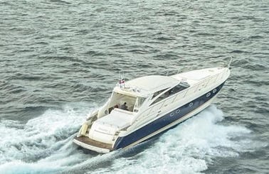 Visit Saona Island and Natural Pool renting our 60ft Princess Yacht.