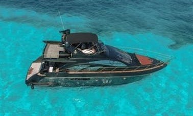 Amazing Black Azimut 58ft for Charter in Cancun and Isla Mujeres holds 15 hours min 4