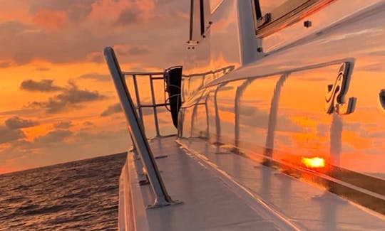 Private whale tour 53f luxury yacht Sunset morning , Manuel Antonio-Quepos  