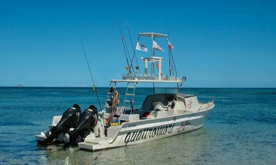 Exciting Fishing Trips on 34' Semicabinato Boat with 2 Skippers aboard in Nosy Be, Madagascar