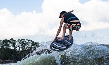 Wakesurf charters on Lake Koocanusa, British Columbia