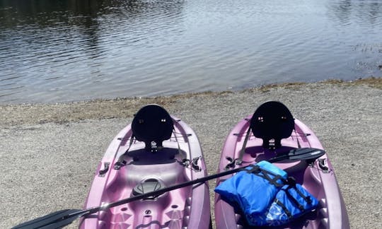 Rent a Kayak...Enjoy the great outdoors! 

Two of our New 2021 Fleet Kayaks.! 10 foot, stackable! 

Rent 1, 2, 3 or 4.