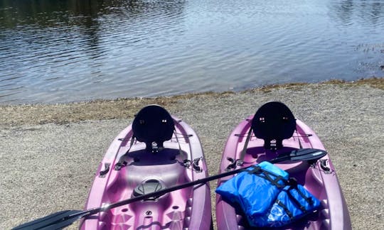 Rent a Kayak...Enjoy the great outdoors! 

Two of our New 2021 Fleet Kayaks.! 10 foot, stackable! 

Rent 1, 2, 3 or 4.