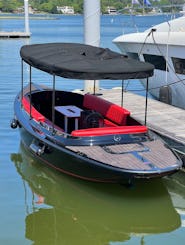 Black and Red Electric Fantail 100% Electric Boat in Norfolk, Virginia