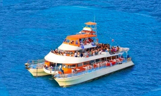 3-floors 100ft Custom Boat for Party and Event Groups in Cancun