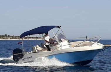 Quicksilver 555 Commander Deck Boat Rental in Rogoznica, Croatia