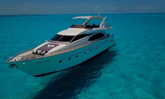 Super Luxury Charter DJ, Chef, Motos e Open Bar Premium de 85 pés disponíveis em Cancún e Isla Mujeres