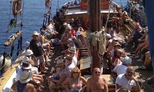 Pegasus Traditional Sailing Schooner for Daily Cruise and Sightseeing in Santorini