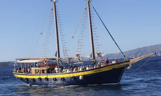 Pegasus Traditional Sailing Schooner for Daily Cruise and Sightseeing in Santorini