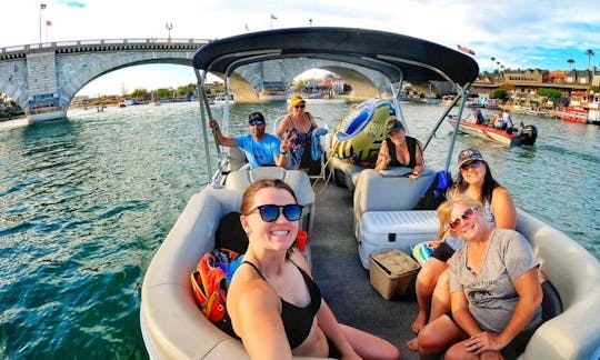 22' Viaggio Tritoon in Havasu with Licensed Captain 