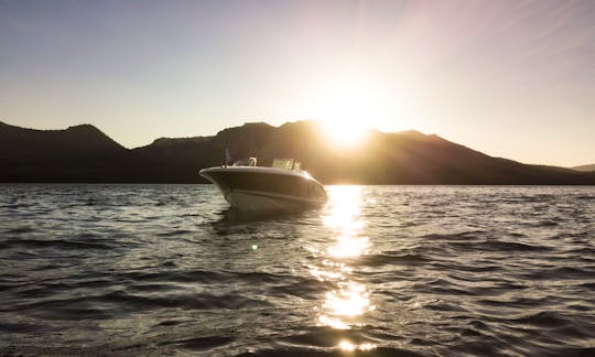 2 Hour Sunset Private Boat Tour on Lake Tahoe with 25ft Chris Craft Boat