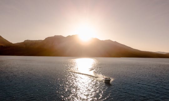 2 Hour Sunset Private Boat Tour on Lake Tahoe with 25ft Chris Craft Boat