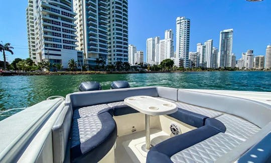 Rent our 34 Ft. Luxury Private Boat with Sundbeds in Cartagena, Colombia