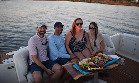 Sunset trip with our signature charcuterie board