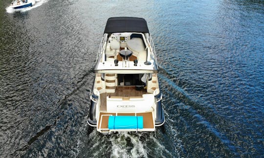 Luxury Black Azimut Yacht for charter in North Miami Beach, Florida