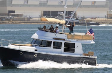 Charter with Us for Fun and Adventure with 36ft Beneteau Swift Trawler! Southern California and Catalina Island coastal cruises.