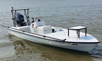 Hell's Bay Flats Boat Available for 3 person Rental in Charleston, South Carolina
