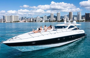 Luxury 75ft Sunseeker Predator - Yacht Charter in Hawaii