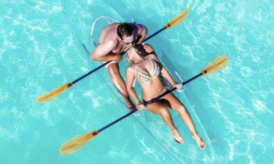 Incredible 2-person Clear Kayak for Rental in Panama City Beach