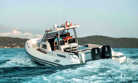Joker Boat CLUBMAN 35 + 2x300 Mercury Rental in Sukošan, Croatia